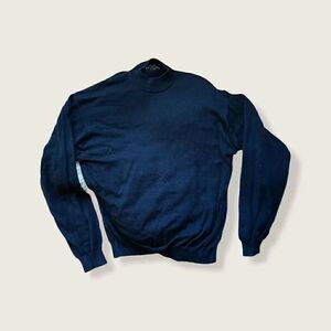 Baracuta Men’s Silk Blend  Black Crew Neck Sweater XL